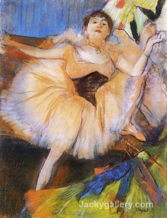 Seated Dancer by Edgar Degas paintings reproduction - Click Image to Close